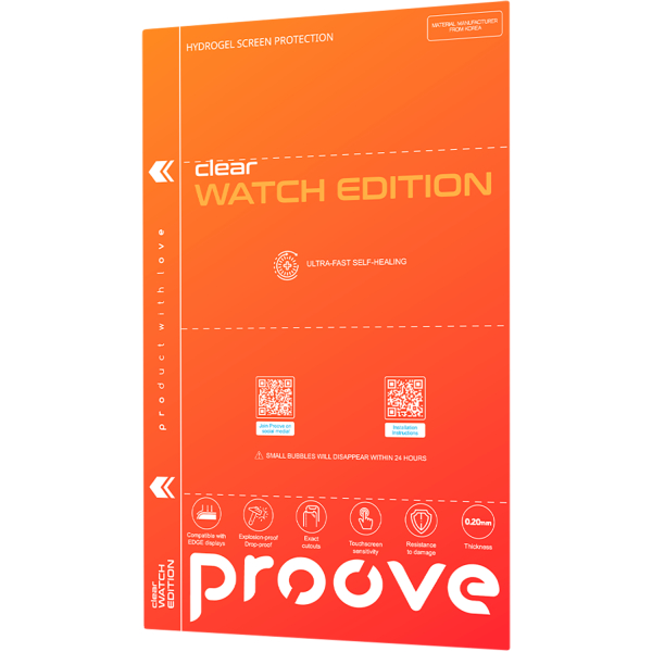 Комплект захисних плівок PROOVE WATCH EDITION Clear 10 шт (59355)