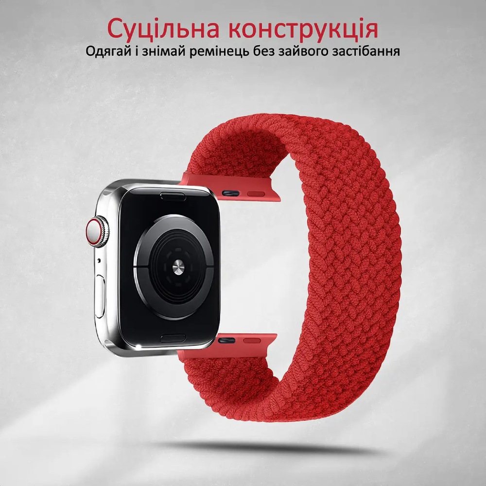 Ремешок PROMATE Fusion-44L для Apple Watch 42/44 мм Red (fusion-44l.red) Совместимость по модели Apple Watch Series 3 42mm