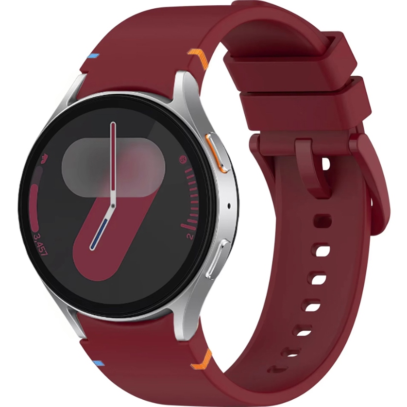 Ремешок BECOVER Tape для Samsung Galaxy Watch 3/4/5/6/7 20mm Red Wine (712061) Ремешок BECOVER Tape для Samsung Galaxy Watch 3/4/5/6/7 20mm Red Wine (712061)