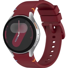 Ремешок BECOVER Tape для Samsung Galaxy Watch 3/4/5/6/7 20mm Red Wine (712061)