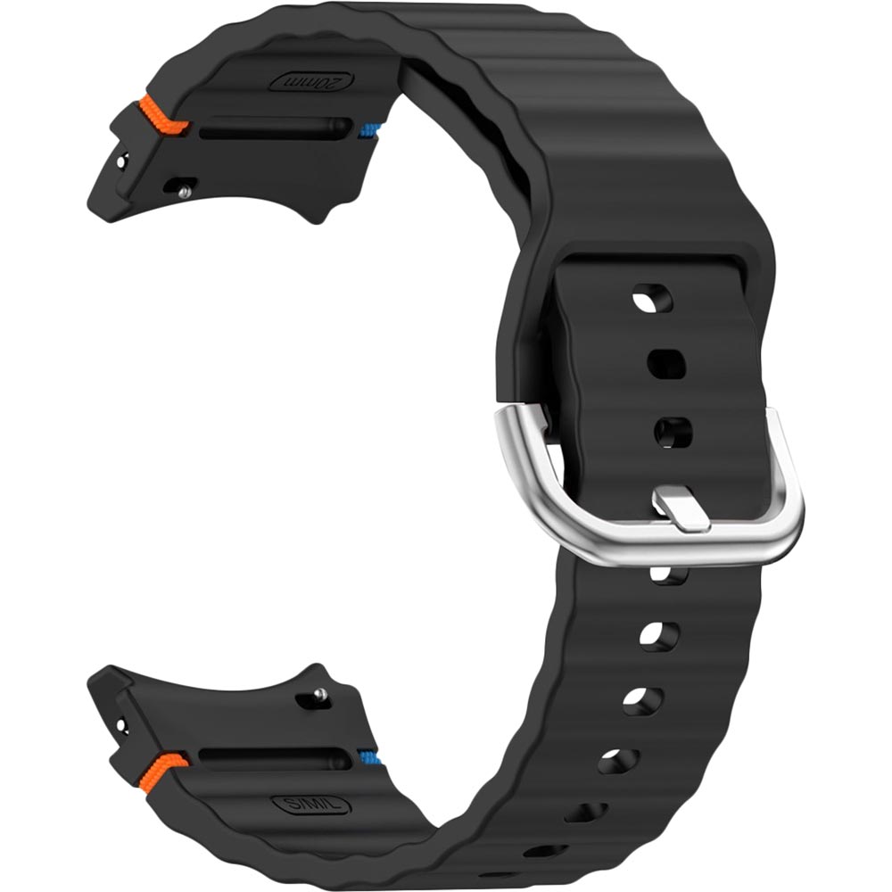 Силіконовий ремінець BeCover Ribbed Tape (20mm) для Samsung Galaxy Watch 7 (40/44mm)/7 FE/6/6 Classic/5/5 Pro/4/4 Classic/Watch 3 (41mm) Black (712037) Сумісність за моделлю Samsung Galaxy Watch 6 44 мм