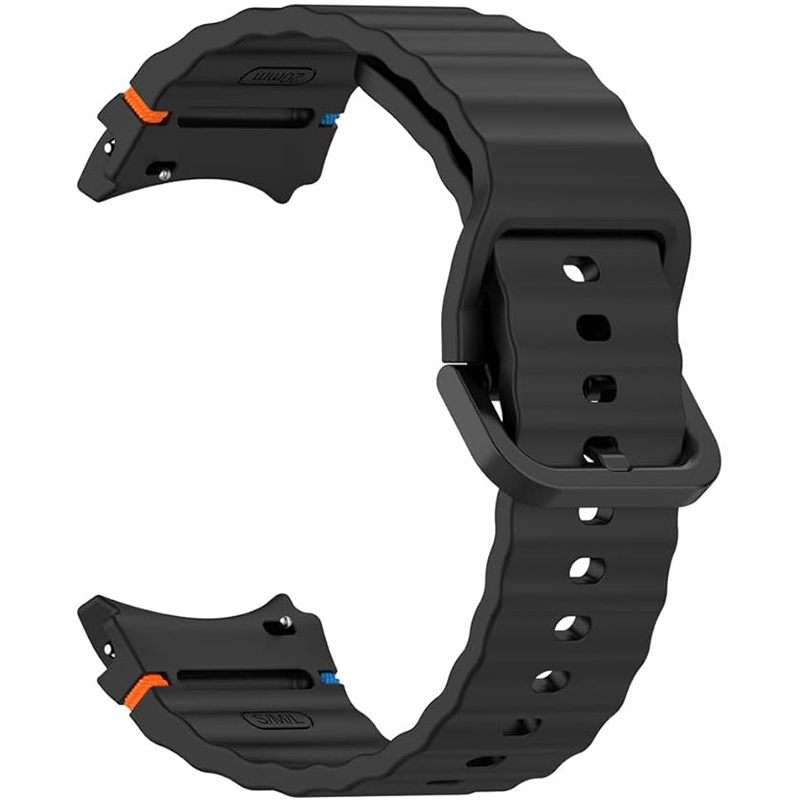 Ремінець BECOVER Ribbed Tape для Samsung Galaxy Watch (20mm) 3/4/5/6/7 Black (712037) Сумісність за моделлю Samsung Galaxy Watch 6 44 мм