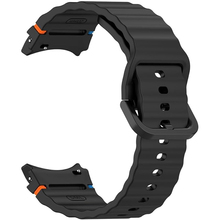 Ремінець BECOVER Ribbed Tape для Samsung Galaxy Watch (20mm) 3/4/5/6/7 Black (712037)