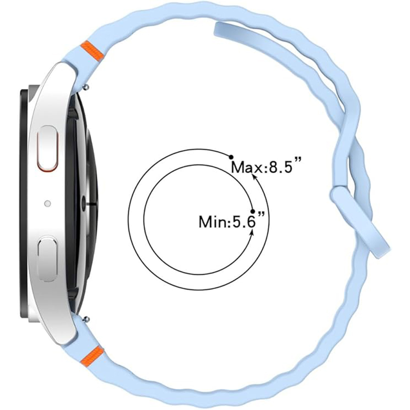Ремінець BECOVER Ribbed Tape для Samsung Galaxy Watch (20mm) 3/4/5/6/7 Black (712037) Сумісність за моделлю Samsung Galaxy Watch 3 41 мм