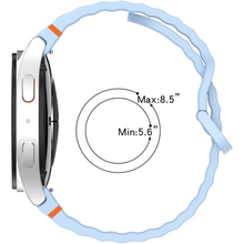 Ремінець BECOVER Ribbed Tape для Samsung Galaxy Watch (20mm) 3/4/5/6/7 Black (712037)