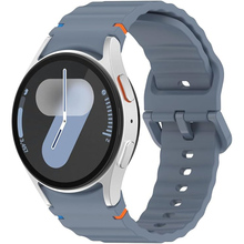 Ремешок BECOVER Ribbed Tape для Samsung Galaxy Watch (20mm) 3/4/5/6/7 Blue (712038)