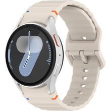 Ремешок BECOVER Ribbed Tape для Samsung Galaxy Watch (20mm) 3/4/5/6/7 Cream (712039)