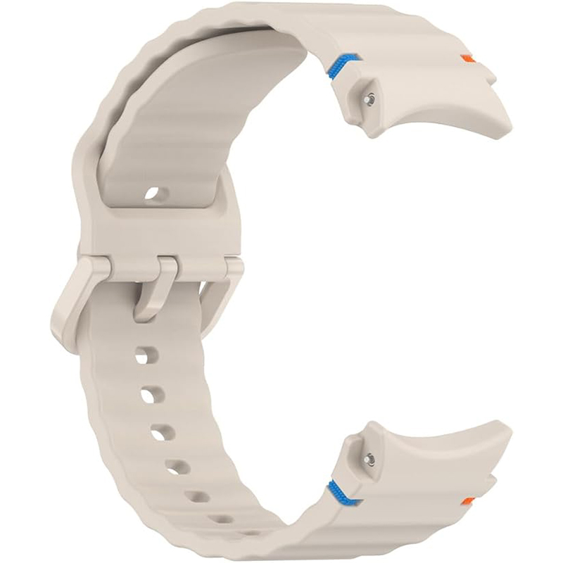 Ремінець BECOVER Ribbed Tape для Samsung Galaxy Watch (20mm) 3/4/5/6/7 Cream (712039) Сумісність за моделлю Samsung Galaxy Watch 5 44mm