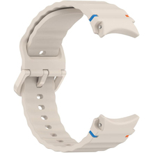 Ремінець BECOVER Ribbed Tape для Samsung Galaxy Watch (20mm) 3/4/5/6/7 Cream (712039)