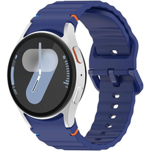 Ремінець BECOVER Ribbed Tape для Samsung Galaxy Watch (20mm) 3/4/5/6/7 Deep Blue (712040)