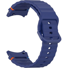 Ремінець BECOVER Ribbed Tape для Samsung Galaxy Watch (20mm) 3/4/5/6/7 Deep Blue (712040)