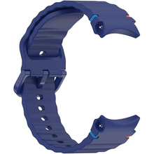 Ремінець BECOVER Ribbed Tape для Samsung Galaxy Watch (20mm) 3/4/5/6/7 Deep Blue (712040)