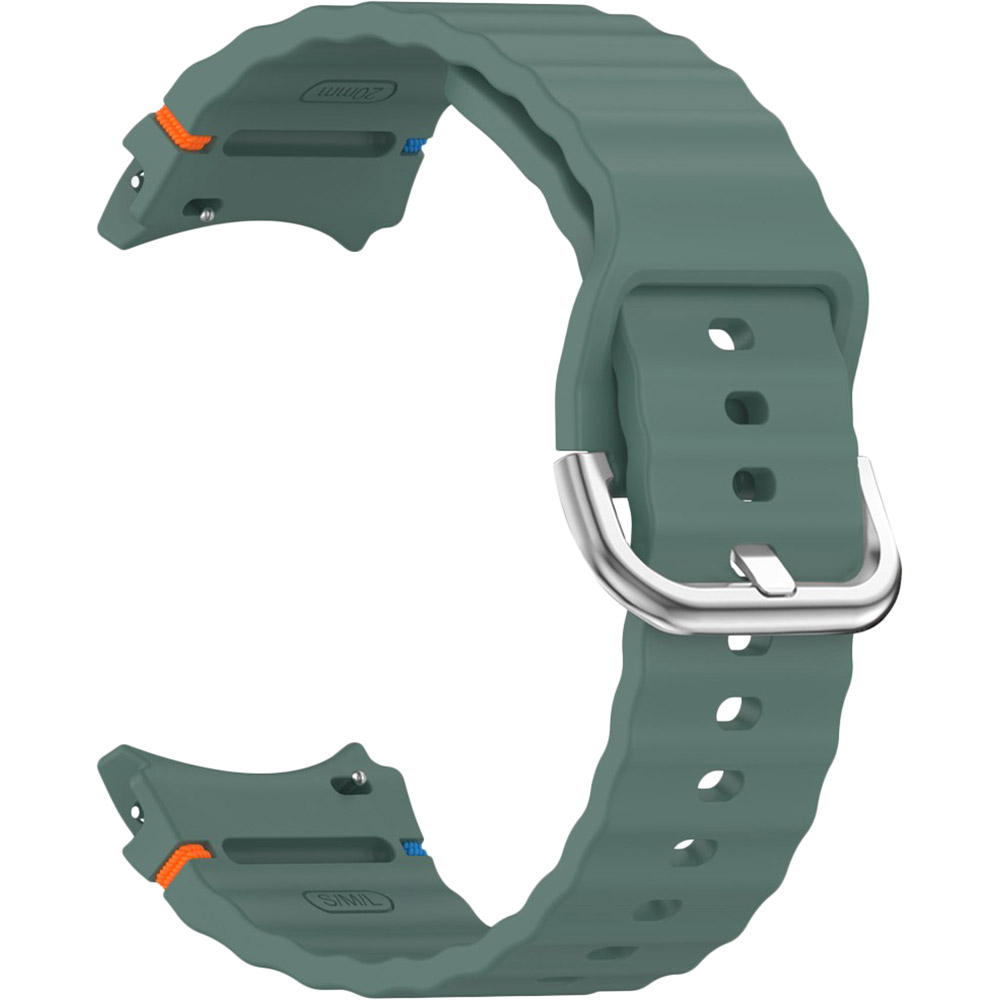 Силиконовый ремешок BeCover Ribbed Tape (20mm) для Samsung Galaxy Watch 7 (40/44mm)/7 FE/6/6 Classic/5/5 Pro/4/4 Classic/Watch 3 (41mm) Dark Green (712041) Совместимость по модели Samsung Galaxy Watch 7 44mm