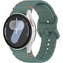 Ремінець BECOVER Ribbed Tape для Samsung Galaxy Watch (20mm) 3/4/5/6/7 Dark Green (712041)
