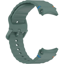 Ремінець BECOVER Ribbed Tape для Samsung Galaxy Watch (20mm) 3/4/5/6/7 Dark Green (712041)