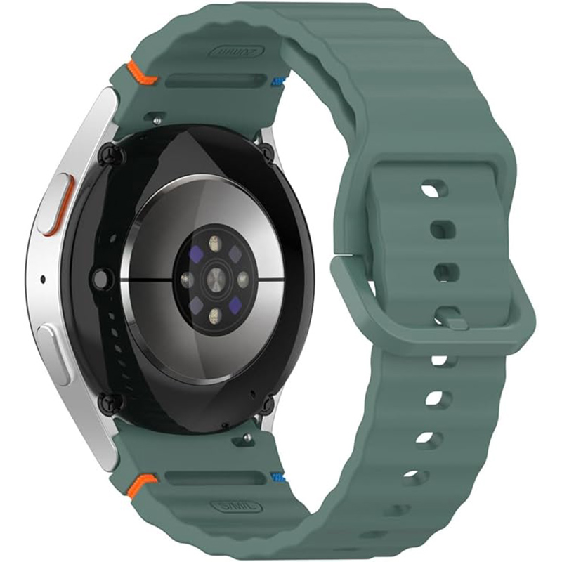 Ремінець BECOVER Ribbed Tape для Samsung Galaxy Watch (20mm) 3/4/5/6/7 Dark Green (712041) Сумісність за моделлю Samsung Galaxy Watch 5 40mm