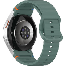 Ремінець BECOVER Ribbed Tape для Samsung Galaxy Watch (20mm) 3/4/5/6/7 Dark Green (712041)