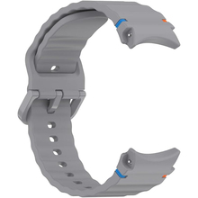 Ремешок BECOVER Ribbed Tape для Samsung Galaxy Watch (20mm) 3/4/5/6/7 Gray (712042)