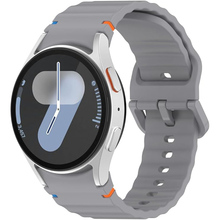 Ремешок BECOVER Ribbed Tape для Samsung Galaxy Watch (20mm) 3/4/5/6/7 Gray (712042)
