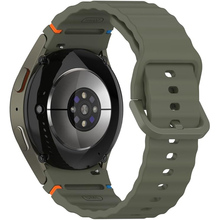 Ремінець BECOVER Ribbed Tape для Samsung Galaxy Watch (20mm) 3/4/5/6/7 Khaki (712043)