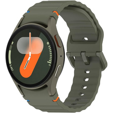 Ремінець BECOVER Ribbed Tape для Samsung Galaxy Watch (20mm) 3/4/5/6/7 Khaki (712043)