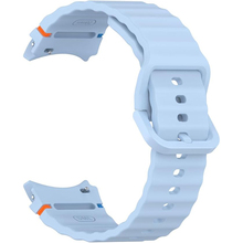 Ремінець BECOVER Ribbed Tape для Samsung Galaxy Watch (20mm) 3/4/5/6/7 Lite Blue (712044)
