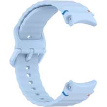 Ремінець BECOVER Ribbed Tape для Samsung Galaxy Watch (20mm) 3/4/5/6/7 Lite Blue (712044)