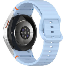 Ремінець BECOVER Ribbed Tape для Samsung Galaxy Watch (20mm) 3/4/5/6/7 Lite Blue (712044)
