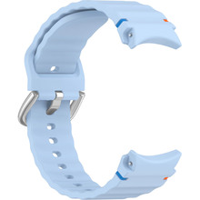 Силиконовый ремешок BeCover Ribbed Tape (20mm) для Samsung Galaxy Watch 7 (40/44mm)/7 FE/6/6 Classic/5/5 Pro/4/4 Classic/Watch 3 (41mm) Lite Blue (712044)