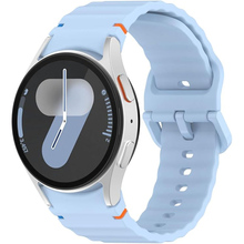 Ремінець BECOVER Ribbed Tape для Samsung Galaxy Watch (20mm) 3/4/5/6/7 Lite Blue (712044)
