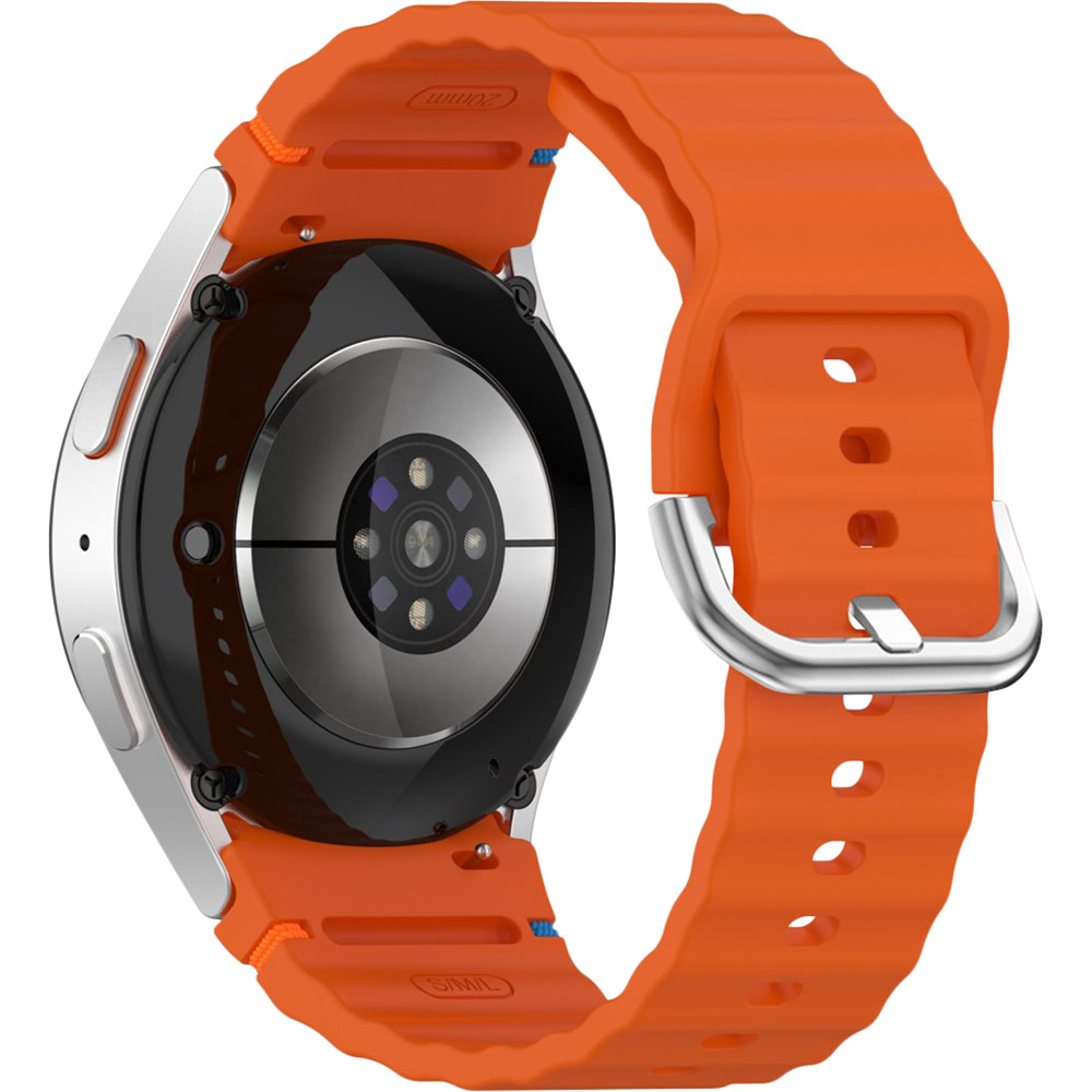Силиконовый ремешок BeCover Ribbed Tape (20mm) для Samsung Galaxy Watch 7 (40/44mm)/7 FE/6/6 Classic/5/5 Pro/4/4 Classic/Watch 3 (41mm) Orange (712046) Совместимость по модели Samsung Galaxy Watch 4 40mm