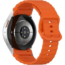 Ремешок BECOVER Ribbed Tape для Samsung Galaxy Watch (20mm) 3/4/5/6/7 Orange (712046)