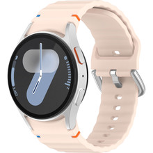 Силіконовий ремінець BeCover Ribbed Tape (20mm) для Samsung Galaxy Watch 7 (40/44mm)/7 FE/6/6 Classic/5/5 Pro/4/4 Classic/Watch 3 (41mm) Pink (712047)