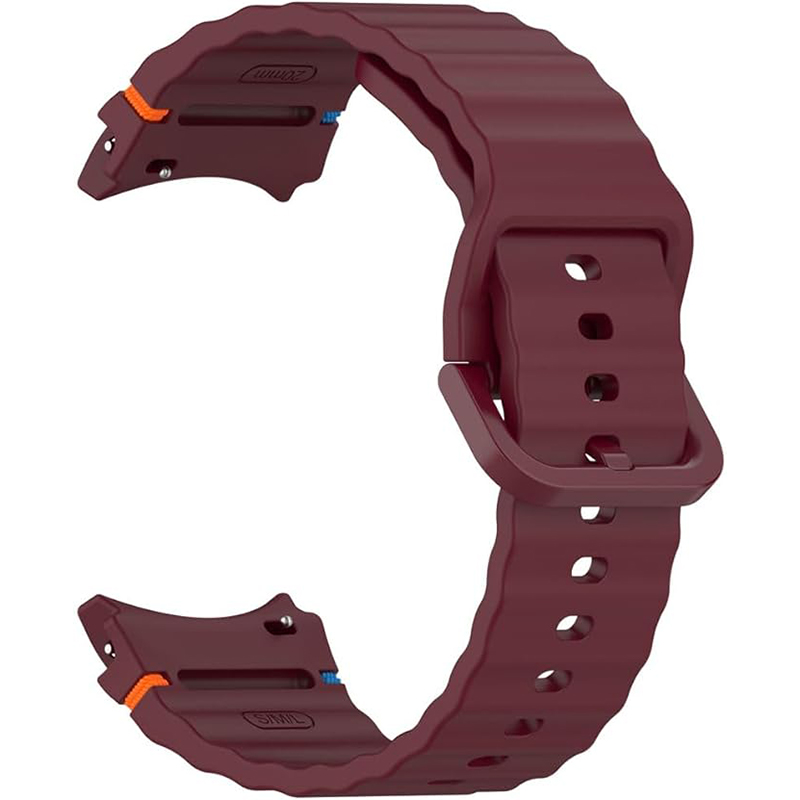 Ремешок BECOVER Ribbed Tape для Samsung Galaxy Watch (20mm) 3/4/5/6/7 Red Wine (712049) Совместимость по модели Samsung Galaxy Watch 6 44 мм
