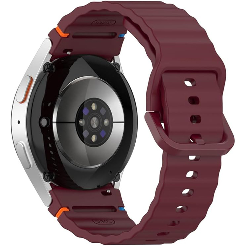 Ремешок BECOVER Ribbed Tape для Samsung Galaxy Watch (20mm) 3/4/5/6/7 Red Wine (712049) Совместимость по модели Samsung Galaxy Watch 4 40mm