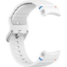 Силиконовый ремешок BeCover Ribbed Tape (20mm) для Samsung Galaxy Watch 7 (40/44mm)/7 FE/6/6 Classic/5/5 Pro/4/4 Classic/Watch 3 (41mm) White (712050)