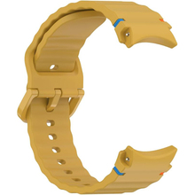 Ремешок BECOVER Ribbed Tape для Samsung Galaxy Watch (20mm) 3/4/5/6/7 Yellow (712051)