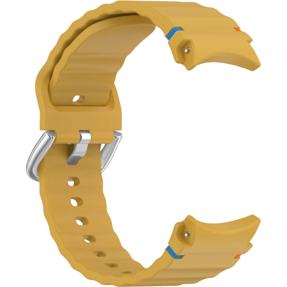 Силіконовий ремінець BeCover Ribbed Tape (20mm) для Samsung Galaxy Watch 7 (40/44mm)/7 FE/6/6 Classic/5/5 Pro/4/4 Classic/Watch 3 (41mm) Yellow (712051) Сумісність за моделлю Samsung Galaxy Watch 7 44mm