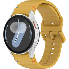 Ремешок BECOVER Ribbed Tape для Samsung Galaxy Watch (20mm) 3/4/5/6/7 Yellow (712051)