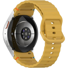 Ремешок BECOVER Ribbed Tape для Samsung Galaxy Watch (20mm) 3/4/5/6/7 Yellow (712051)