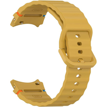 Ремешок BECOVER Ribbed Tape для Samsung Galaxy Watch (20mm) 3/4/5/6/7 Yellow (712051)