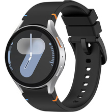 Ремінець BECOVER Tape для Samsung Galaxy Watch (20mm) 3/4/5/6/7 Black (712052)