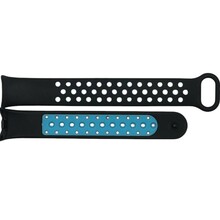 Ремінець BECOVER Vents Style для Xiaomi Smart Band 9 Black-Blue (711982)