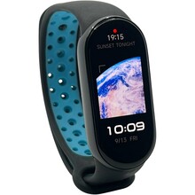 Ремінець BECOVER Vents Style для Xiaomi Smart Band 9 Black-Blue (711982)