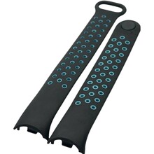 Ремінець BECOVER Vents Style для Xiaomi Smart Band 9 Black-Blue (711982)
