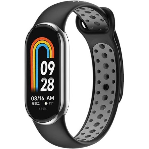 Ремінець BECOVER Vents Style для Xiaomi Smart Band 9 Black-Gray (711983) Ремінець BECOVER Vents Style для Xiaomi Smart Band 9 Black-Gray (711983)