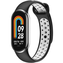 Ремешок BECOVER Vents Style для Xiaomi Mi Smart Band 9 Black-White (711985)