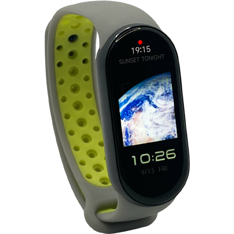 Ремінець BECOVER Vents Style для Xiaomi Mi Smart Band 9 Gray-Green (711986) Ремінець BECOVER Vents Style для Xiaomi Mi Smart Band 9 Gray-Green (711986)