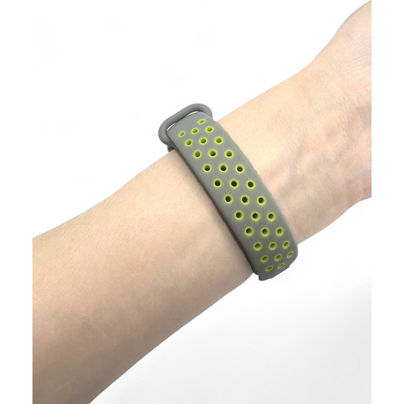 Фото Ремінець BECOVER Vents Style для Xiaomi Mi Smart Band 9 Gray-Green (711986)