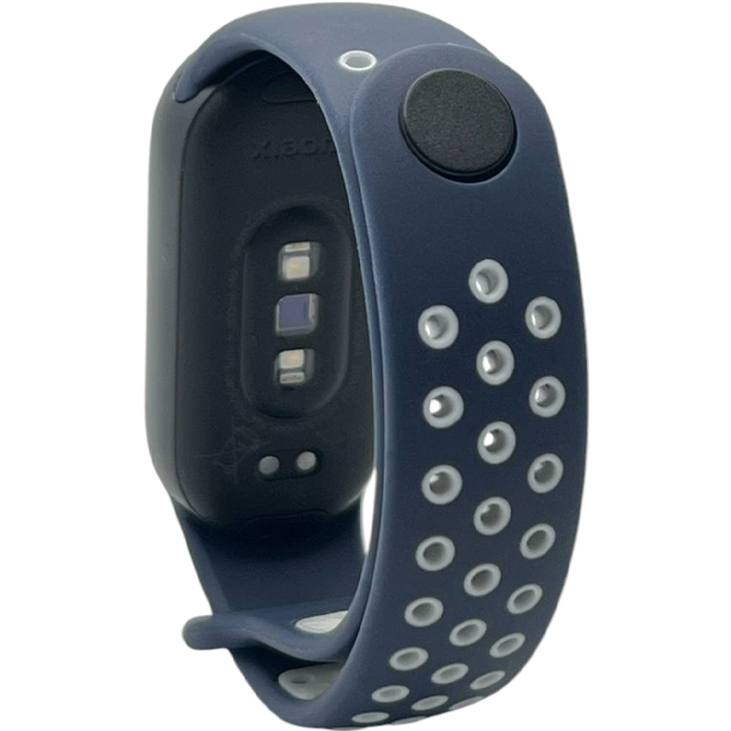 Ремінець BECOVER Vents Style для Xiaomi Mi Smart Band 9 Blue-White (711987) Сумісність за моделлю Xiaomi Smart Band 9